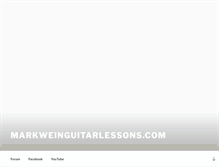 Tablet Screenshot of markweinguitarlessons.com